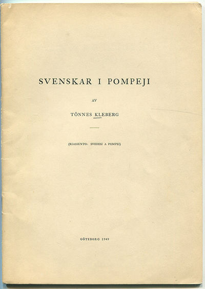 Svenskar i Pompeji. Särtryck ur Festskrift till…