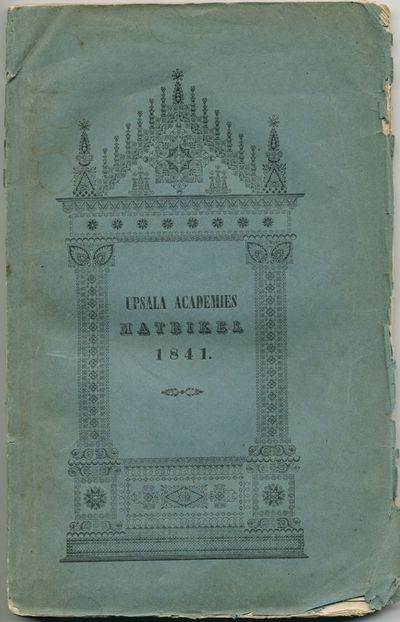 Upsala academies matrikel 1841.