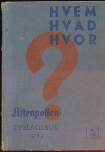 Hvem Hva Hvor 1937