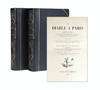 Le Diable a Paris. (in 2 vols). Paris et les Parisiens. Mœurs et coutumes, caractèes et portraits des habitants de Paris, tableau complet de leur vie privée, publique, politique, artistique, littéraire, industrielle, etc., etc. Texte par MM. George dDe Balzac, Taxile Delord, Alphonse Karr, Méry, A. Juncetis, Gérard de Nerval, Arsène Houssaye, Albert Aubert, Théophile Gautier, Octave Feuillet, Alfred de Musset, Frédéric Bérat, précédé d'une Histoire de Paris par Théophile Lavallée. Illustrations Les Gens de Paris, Séries de gravures avec légendes par Gavarni. Paris comique, vignettes par Bertall. Vues, monuments, édifices particuliers, lieux célèbres et principaux aspects de Paris par Champin, Bertrand, d'Aubigny, Français