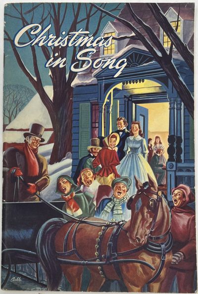 Christmas in Song, A Treasury of Traditional Songs, Favorite Hymns, and Choice Carols, from All Ages and from Many Lands, Selected for Your Singing Christmas, Compiled and Arranged for Mixed Voices (S.A.T.B.) Unisonal Singing by Theo. Preuss, Price 35 cents