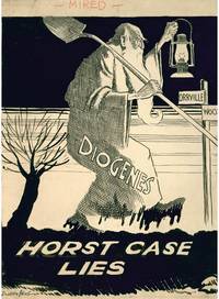 Original ink caricature drawing &quot;Horst Case Lies&quot; regarding the disappearance of Melvin Horst by Keys, Harry J., artist