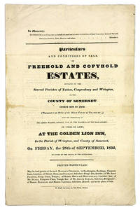 Particulars and Conditions of Sale, Of Freehold & Copyhold Estates..