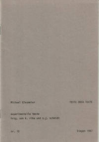 image of TEXTE OBER TEXTE.