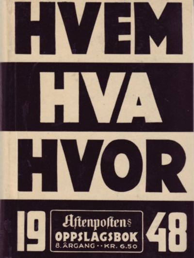 Hvem Hva Hvor 1948