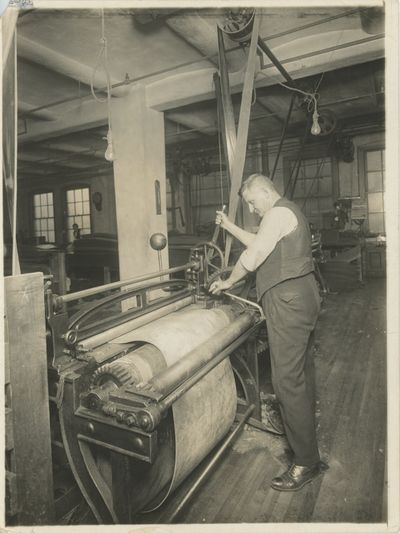 Fourteen Photos of Workers in a Shoe Factory, 1905–1910