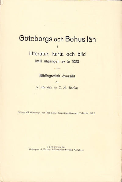 Göteborgs och Bohus län i litteratur, karta och…