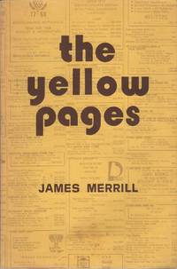 THE YELLOW PAGES: 59 Poems by MERRILL, James - 1974