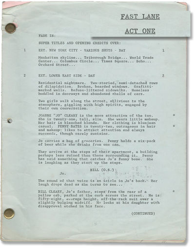 Dangerous Pursuit [Fast Lane] (Original screenplay for the 1990 television movie)