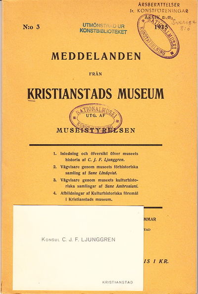 Meddelanden från Kristianstads museum. N:o 3.