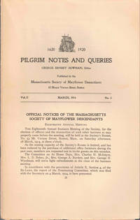 Pilgrim Notes and Queries March 1914, Vol. II No. 3
