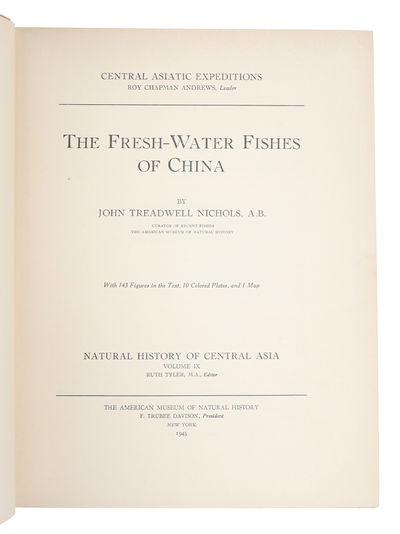 The Fresh-Water Fishes of China. With 143 Figures in the Text, 10 Coloured Plates, and 1 Map. (photo 2)