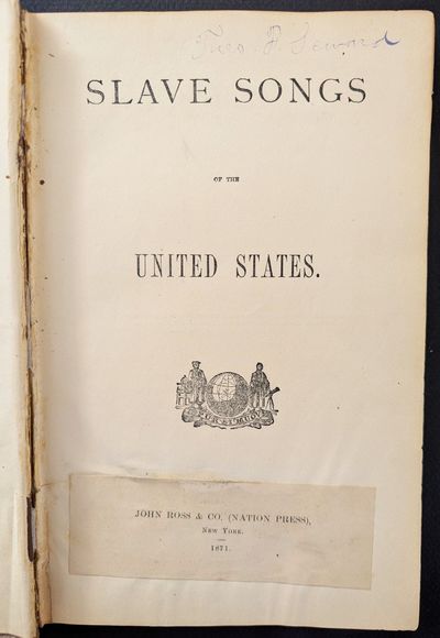 Slave Songs of the United States