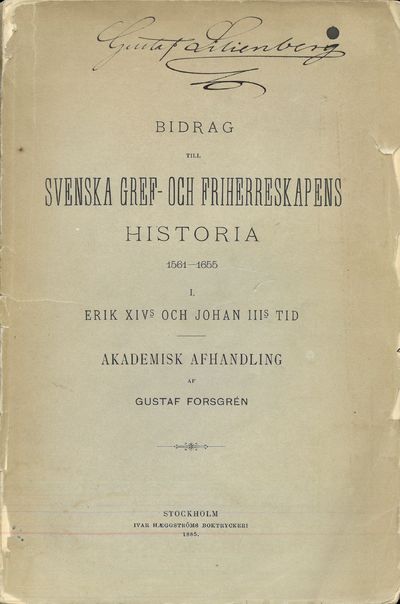 Bidrag till svenska gref- och friherreskapens…