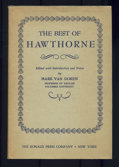 New York: The Ronald Press Company, 1951. Hardcover. Near Fine/Near Fine. First edition. Edited with...