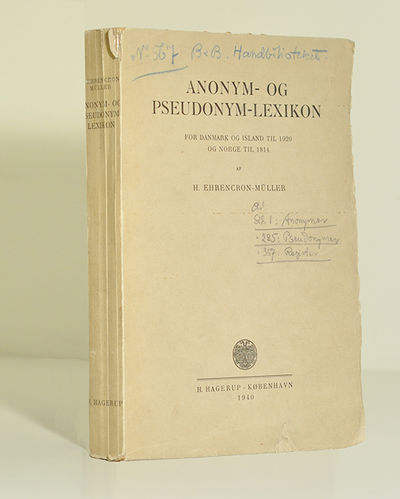 Anonym- og pseudonym-lexikon for Danmark og…
