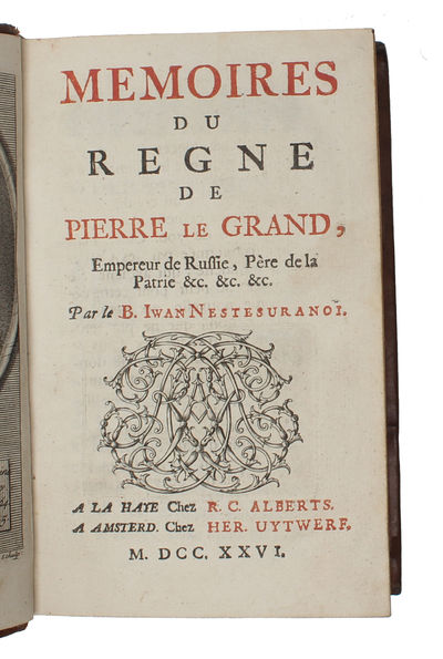 Mémoires Du Regne De Pierre Le Grand, Empereur De Russie, Père De La Patrie... Nouvelle Edition. 4 vols. (photo 3)