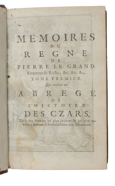 Mémoires Du Regne De Pierre Le Grand, Empereur De Russie, Père De La Patrie... Nouvelle Edition. 4 vols. (photo 7)