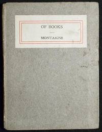 Of Books by Michel Eyquem de Montaigne