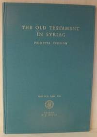 The Old Testament in Syriac according to the…