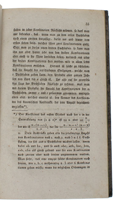 Philosophischer Versuch über Wahrscheinlichkeiten. Nach der dritten Pariser Auflage übersetzt von Friedrich Wilhelm Tönnies. Als wissenschaftliche Anleitung zur Berichtigung unsere Urtheile in Fällen der Ungewischheit für Philosophen, Aerzte, Richter,... - [THE LAPLACIAN DETERMINISM] (photo 4)