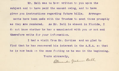Alexander Graham Bell Wins a Patent Case for His Contributions to Aviation