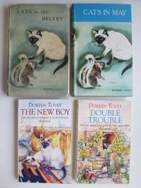 Cats in the belfry, with, Cats in May, with, The new boy, with, Double  trouble  (2 hardbacks and 2 paperbacks) by Tovey, Doreen - 1957