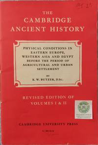 cover of Physical Conditions in Eastern Europe, Western Asia and Egypt Before the Period of Agricultural and Urban Settlement