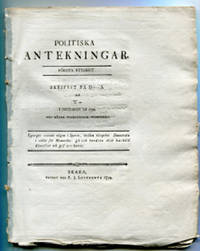Politiska antekningar. Första stycket. Skrifvit…