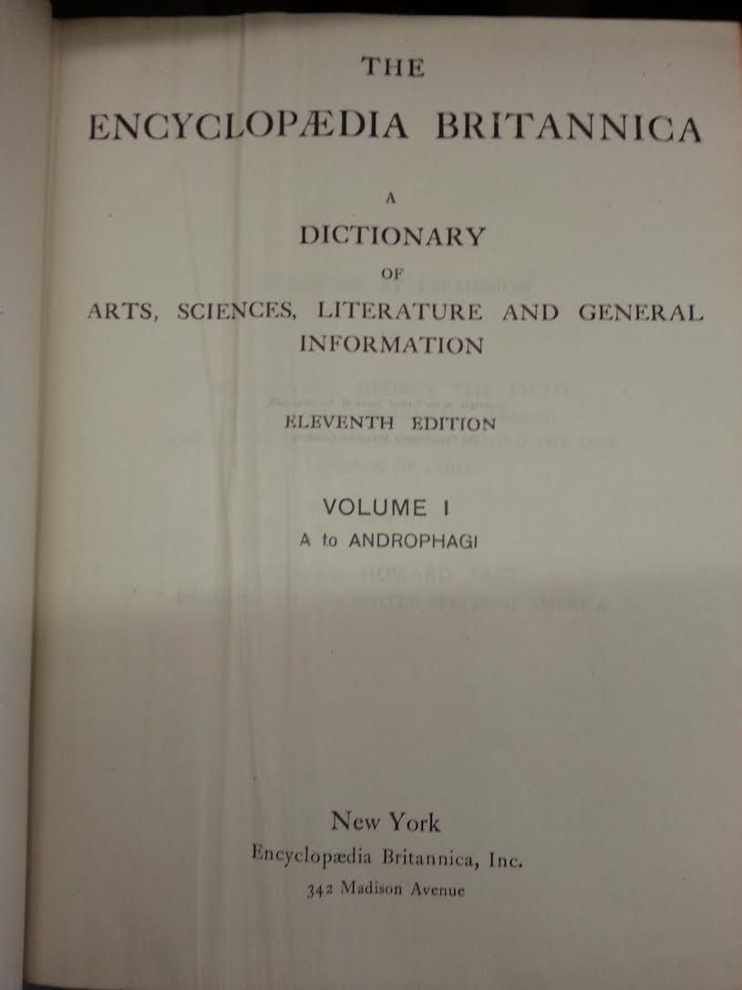 BIBLIO THE ENCYCLOPAEDIA BRITANNICA A DICTIONARY OF ARTS, SCIENCES