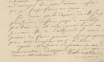 The French, With Recriminations About the Sale from Napoleon, Seek to Slow the Delivery of their Cession of Louisiana to the Desk of Thomas Jefferson