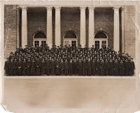 Original photograph of a graduating class at Hampton University, circa 1940s
