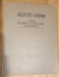 Selected Poetry Volume Three The Lovecraft Collectors Library by H. P. Lovecraft - 1953