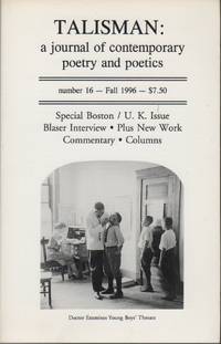 TALISMAN: A Journal of Contemporary Poetry and Poetics - Number 16, Fall 1996