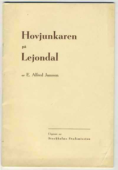 Hovjunkaren på Lejondal. En kyrkohistorisk…