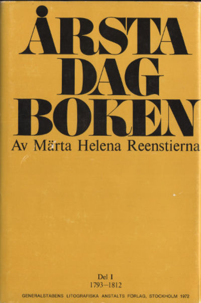 ÅRSTADAGBOKEN. DEL I 1793-1812.
