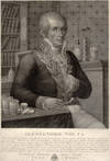 Alessandro Volta. Engraved portrait By Rados after Focosi