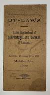 By-Laws United Brotherhood of Carpenters and Joiners of America. Local Union No. 89 Mobile, Ala. [wrapper title]