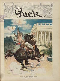 Puck Magazine Cover "Cupid At The White House, February 17, 1906". February 14, 1906