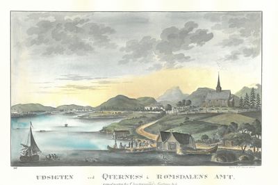 Udsigten ved Querness i Romsdalens Amt. 1 Miil…