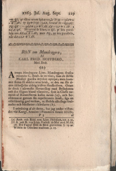 RÖN OM MANDRAGORA.