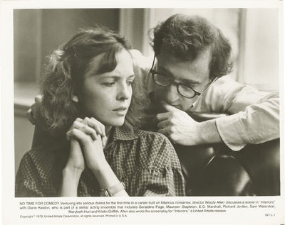 Interiors (riginal photograph of Diane Keaton and Woody Allen from the set of the 1978 film)