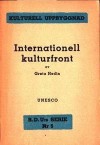 Internationell kulturfront. Förenade nationernas…