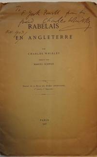 RABELAIS EN ANGLETERRE by Charles WHIBLEY - Paperback - 1903 - from Antic Hay Books (SKU: 53582)