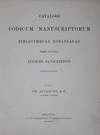 Catalogi codicum manuscriptorum Bibliothecae Bodleianae. Pars Octava, Codices Sanscriticos complectens (Vol. I) [WITH] Catalogue of Sanskrit manuscripts in the Bodleian library, Vol. II. begun by M. Winternitz ... continued and completed by A. B. Keith. 2-vol. set