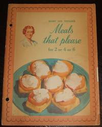 cover of Mary Lee Taylor's Meals That Please for 2 or 4 or 6