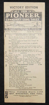 cover of All Join In Pioneer Community Song Sheet