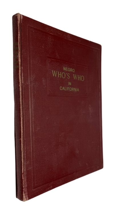 Negro Who's Who in California. 1948 edition