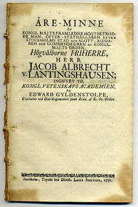 Äre-minne af [...] Jacob Albrecht v.…