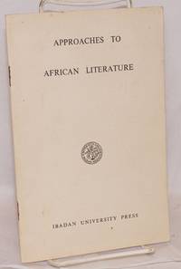 Approaches to African literature